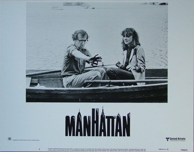 Original cinema lobby card for Woody Allen comedy, Manhattan