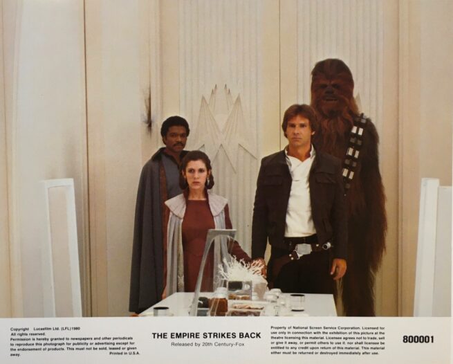 Original vintage mini lobby card movie poster for The Empire Strikes Back