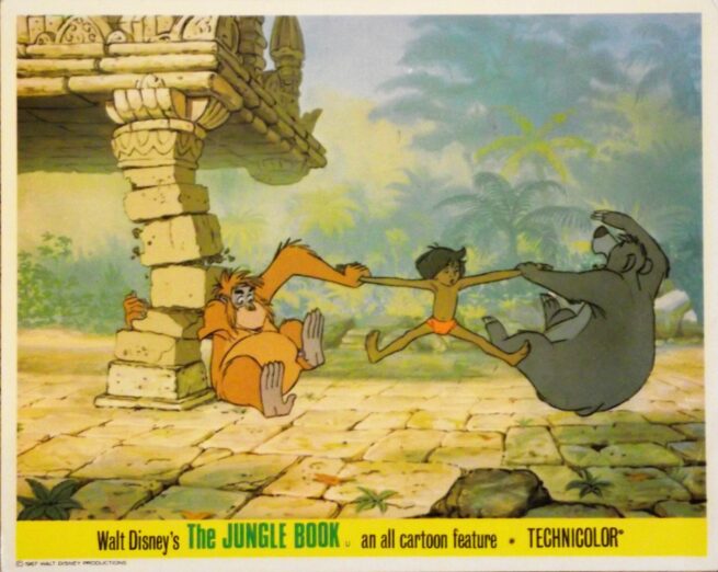 Original vintage cinema lobby card for The Jungle Book