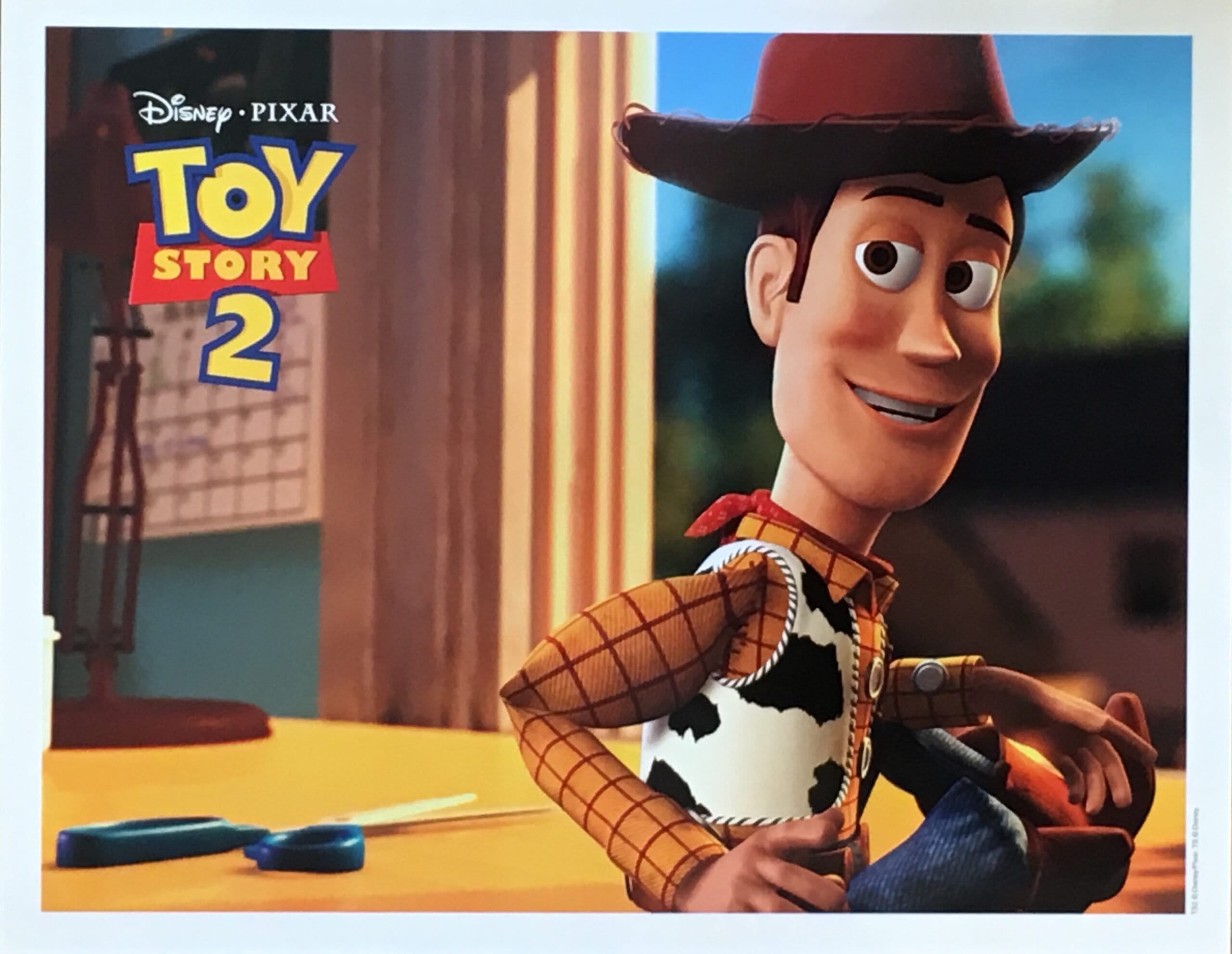 Original lobby card movie poster for Disney Pixar children classic, Toy Story 2