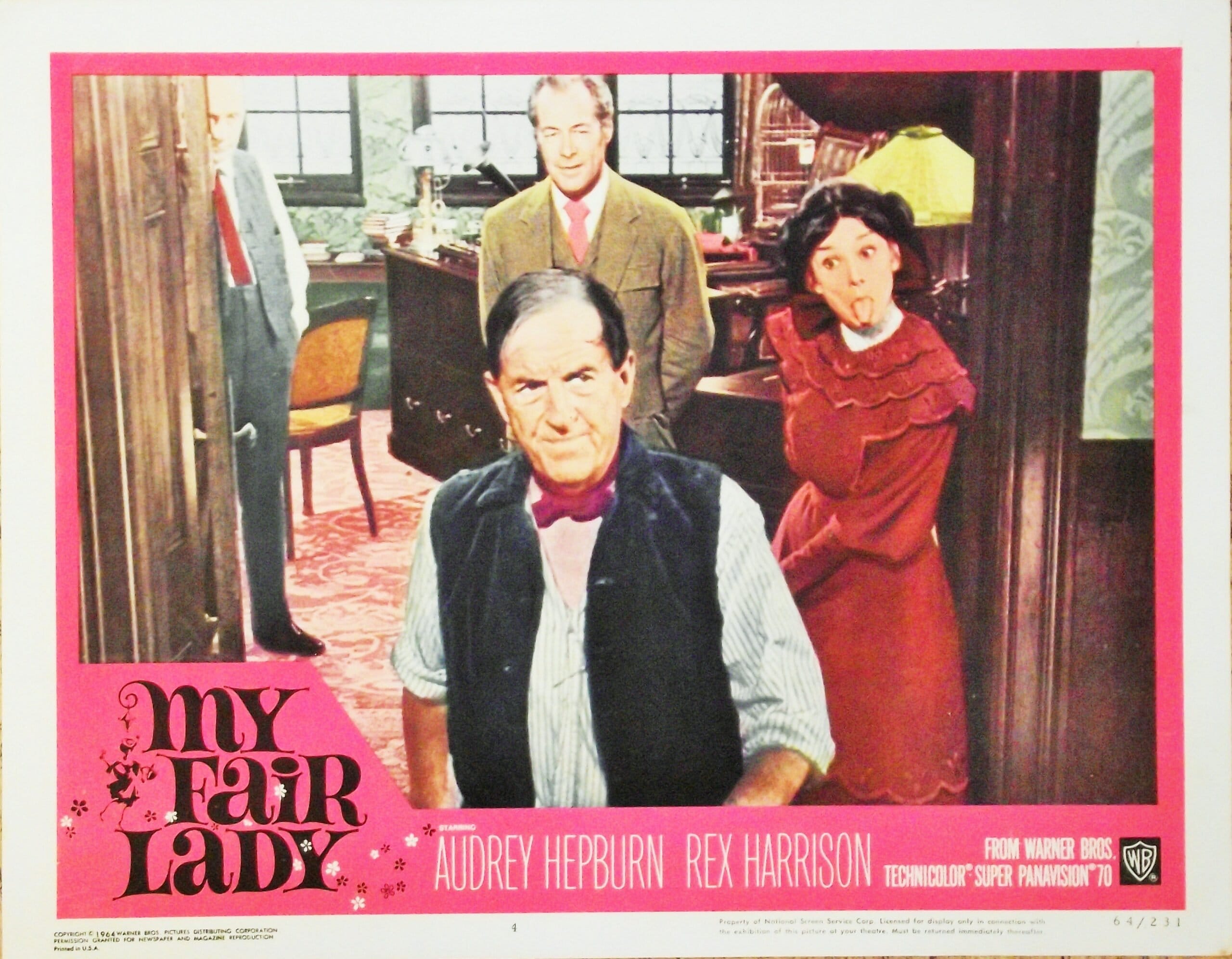 Original vintage cinema lobby card movie poster for Audrey Hepburn in My Fair Lady