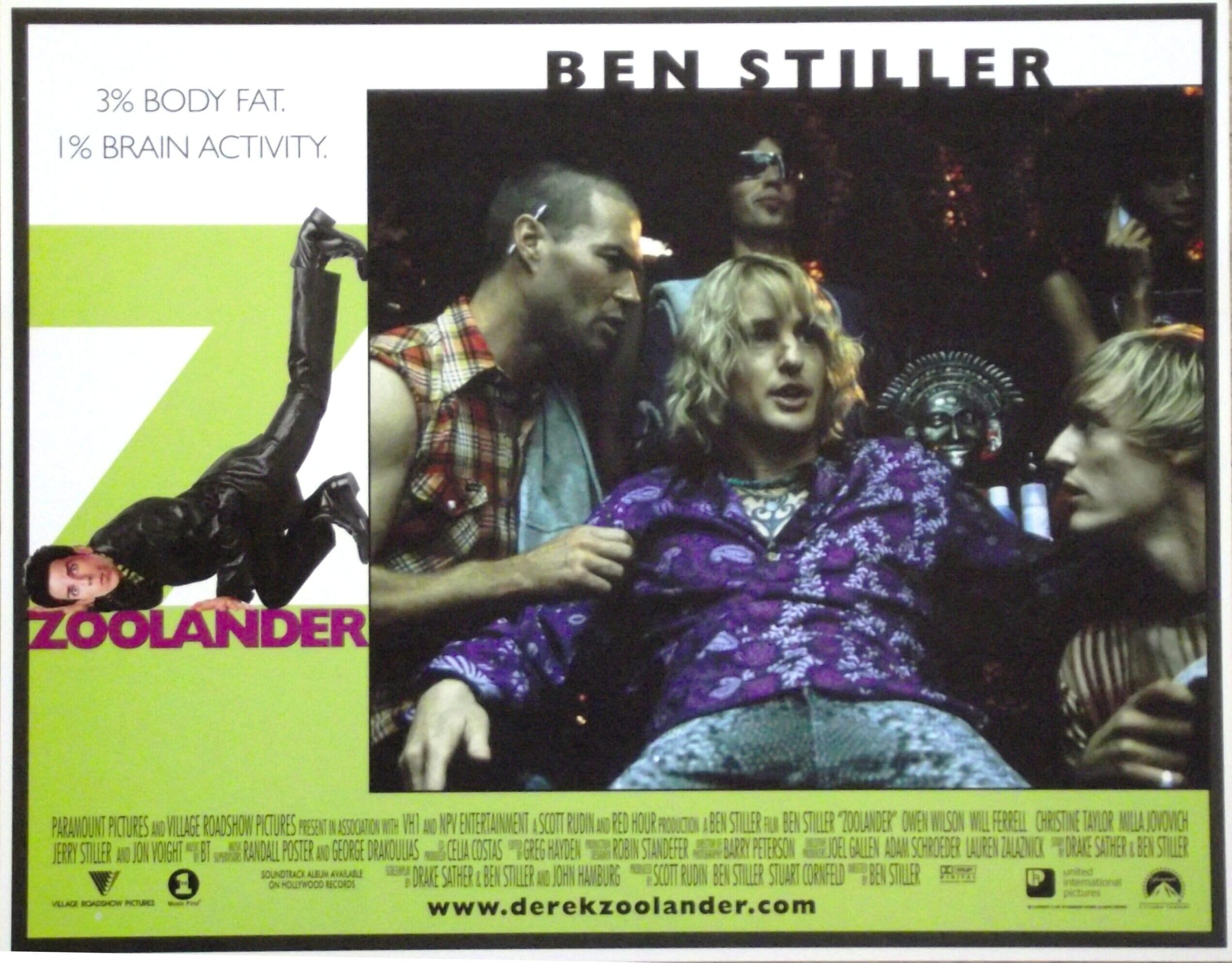 Original cinema lobby card movie poster for Zoolander