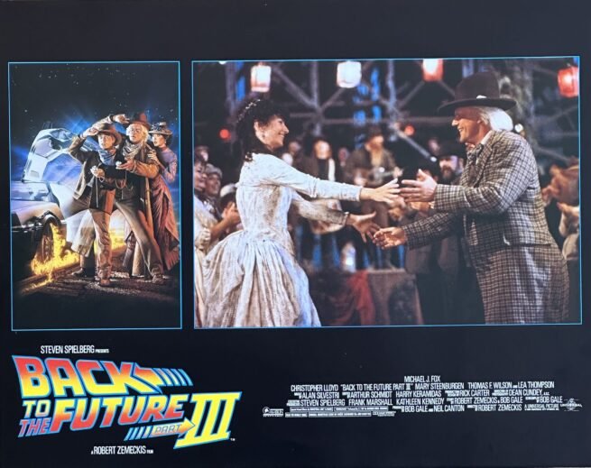 Original cinema lobby card movie poster for Back to the Future Part III