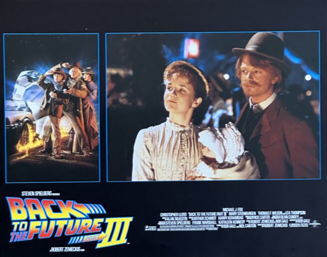 Original cinema lobby card movie poster for Back to the Future III
