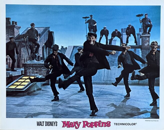 Original vintage cinema lobby card movie poster for Disney's Mary Poppins