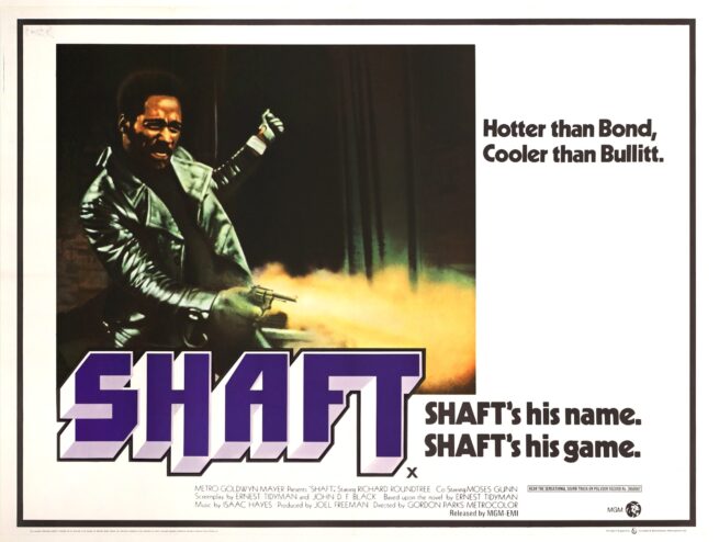 Original vintage cinema movie poster for Richard Roundtree in Shaft