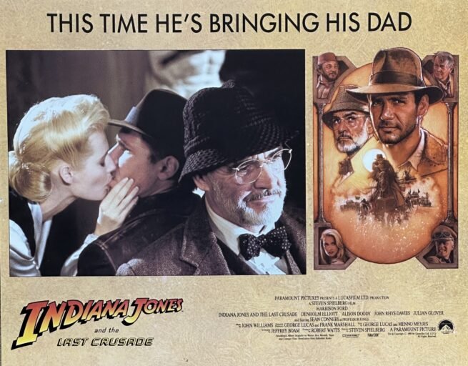 Original cinema lobby card movie poster for Indiana Jones and the Last Crusade