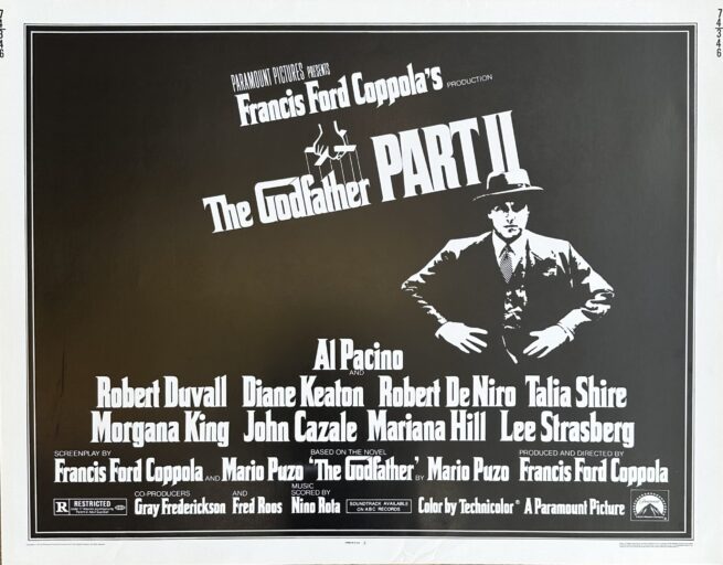 Original vintage cinema movie poster for The Godfather Part II