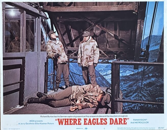 Original vintage cinema lobby card movie poster for Where Eagles Dare