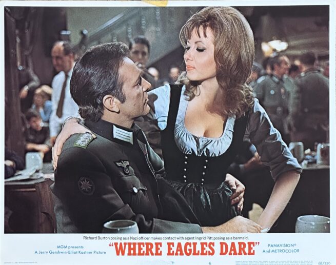 Original vintage cinema lobby card movie poster for Where Eagles Dare