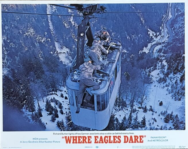 Original vintage cinema lobby card movie poster for Where Eagles Dare