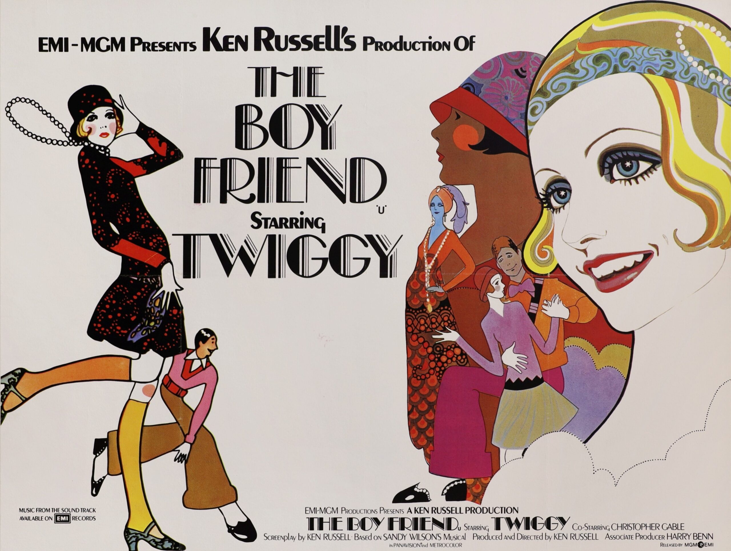 Original vintage cinema movie poster for Ken Russell's The Boy Friend