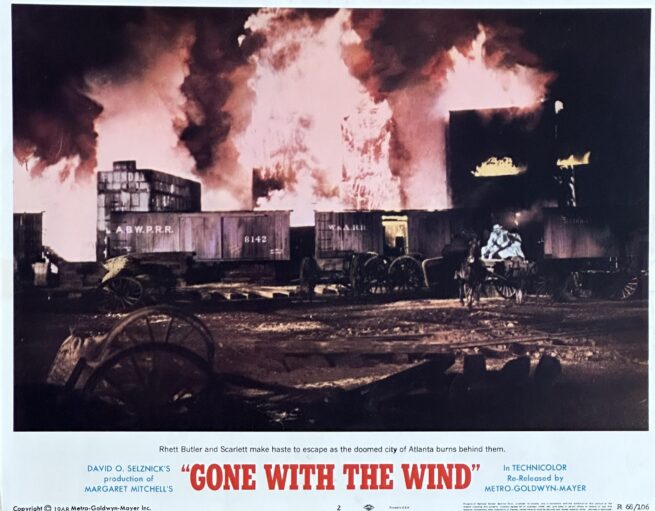 Original cinema lobby card movie poster for Gone with the Wind