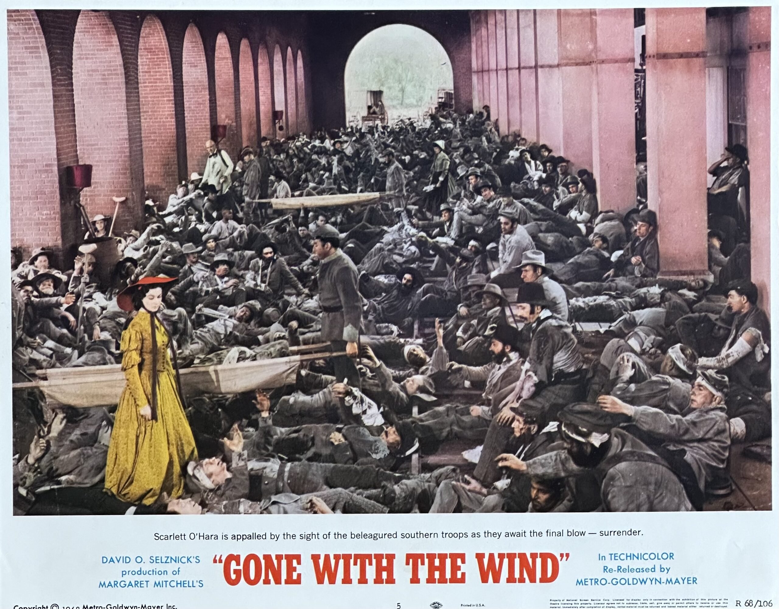 Original cinema lobby card movie poster for Gone with the Wind