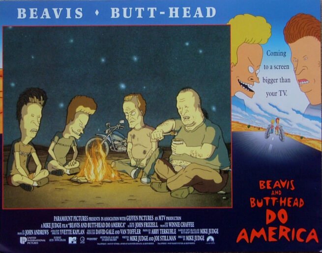 Original cinema lobby card movie poster for Beavis and Butt-Head Do America