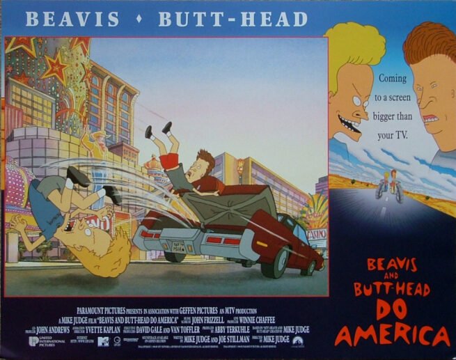 Original cinema lobby card movie poster for Beavis and Butt-Head Do America