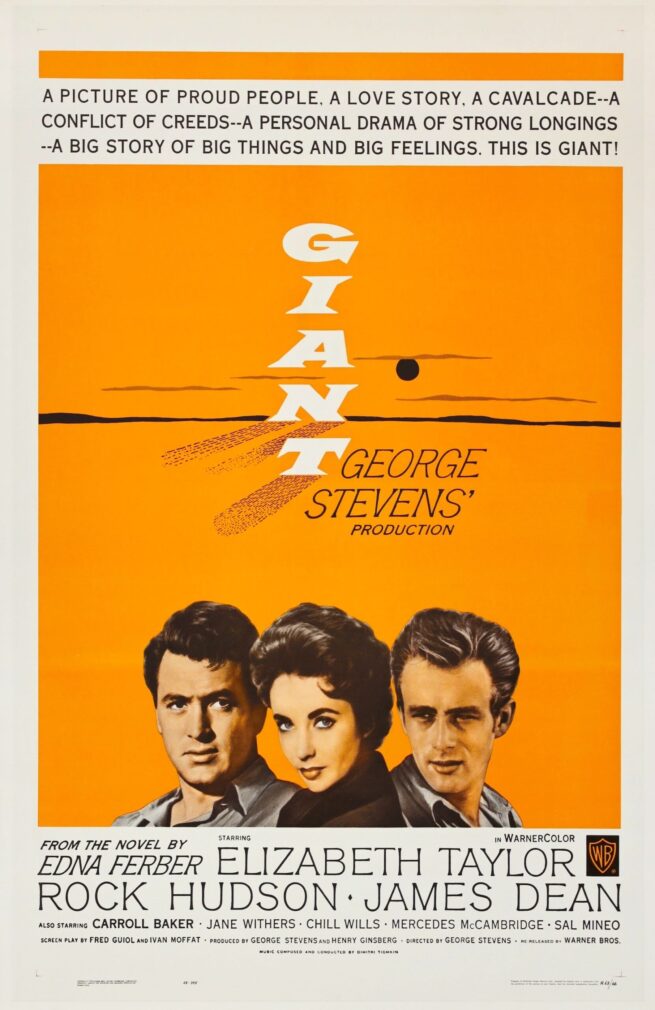 Original vintage cinema movie poster for Giant