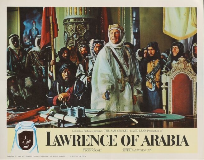 Original vintage cinema lobby card movie poster for Lawrence of Arabia