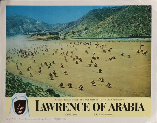 Original vintage cinema lobby card movie poster for Lawrence of Arabia