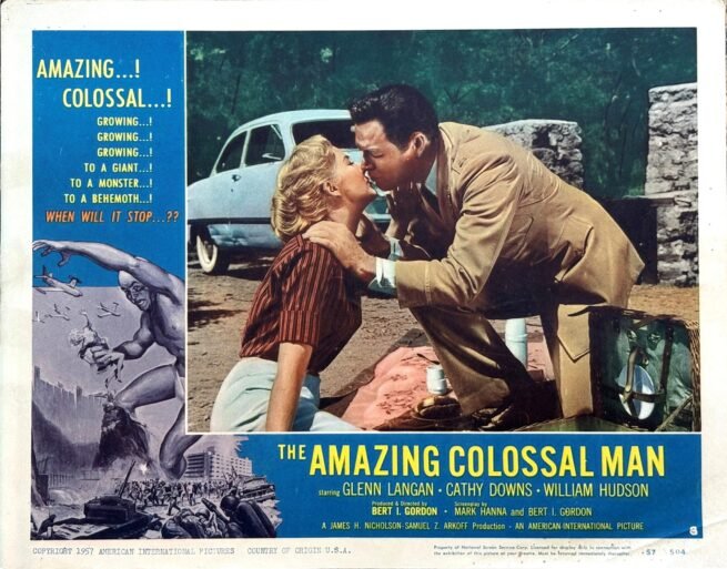Original vintage cinema lobby card movie poster for The Amazing Colossal Man