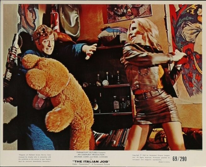 Original vintage US movie Mini Lobby Card for the Michael Caine classic, The Italian Job