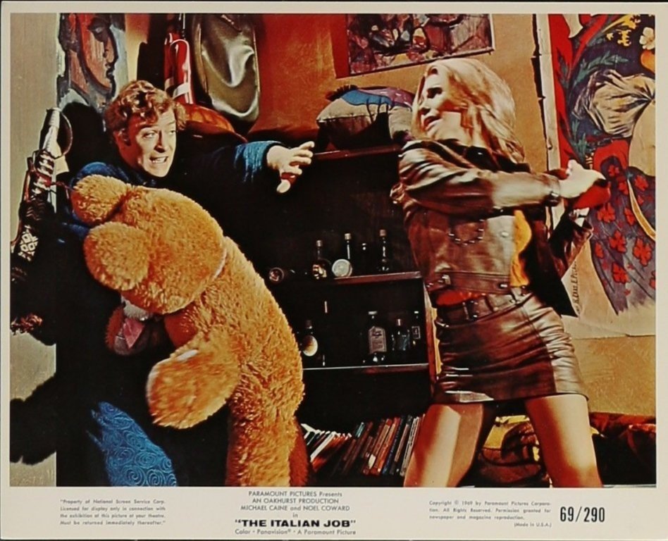 Original vintage US movie Mini Lobby Card for the Michael Caine classic, The Italian Job