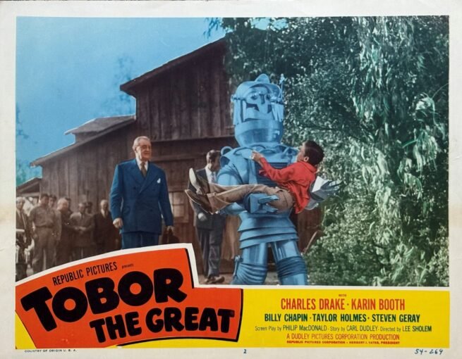 Original vintage cinema lobby card movie poster for Tobor the Great