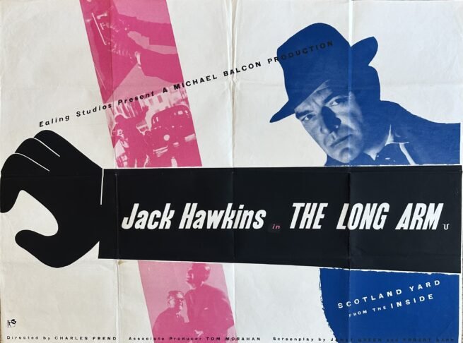 Original vintage cinema movie poster for Ealing film, The Long Arm
