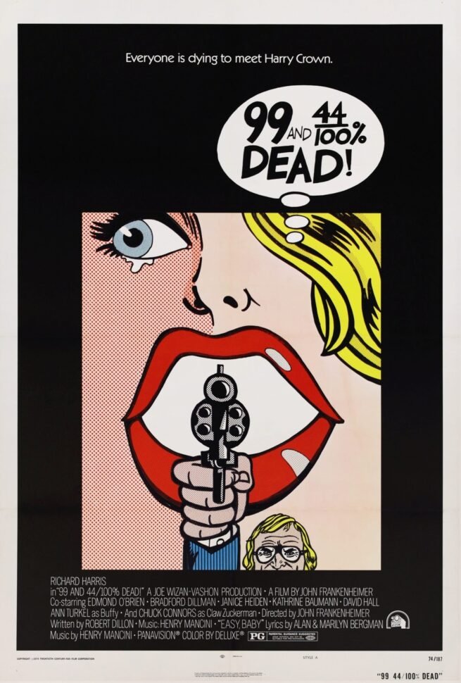 Original vintage cinema movie poster for 99 and 44-1oo Per Cent Dead