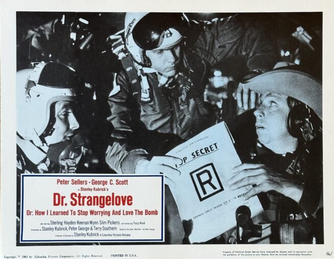 Original vintage cinema lobby card movie poster for Dr Strangelove