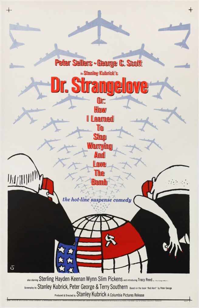 Original vintage cinema movie poster for Kubrick's Dr Strangelove