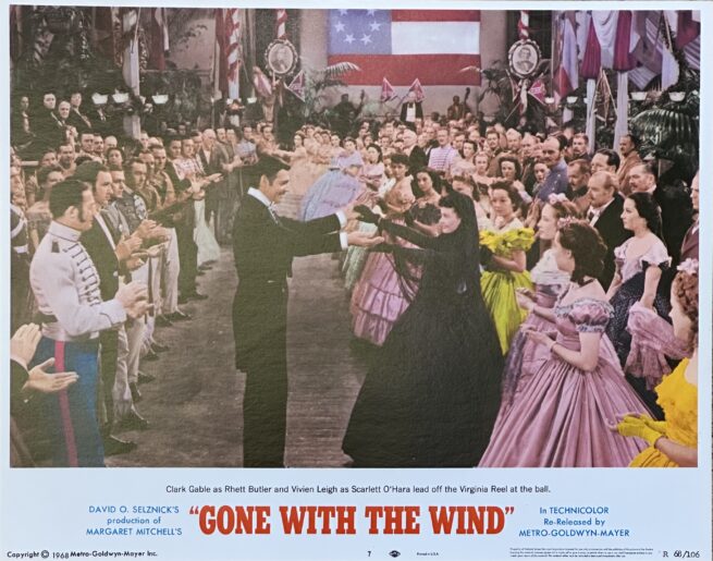 Original vintage cinema lobby card movie poster for Gone With the Wind