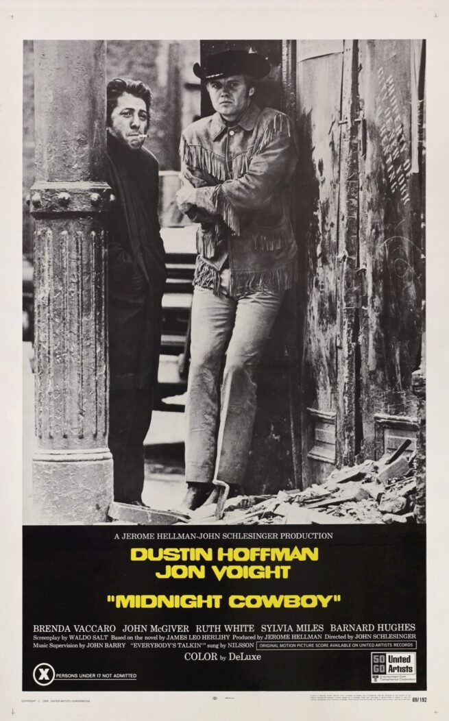 Vintage original cinema movie poster for Midnight Cowboy
