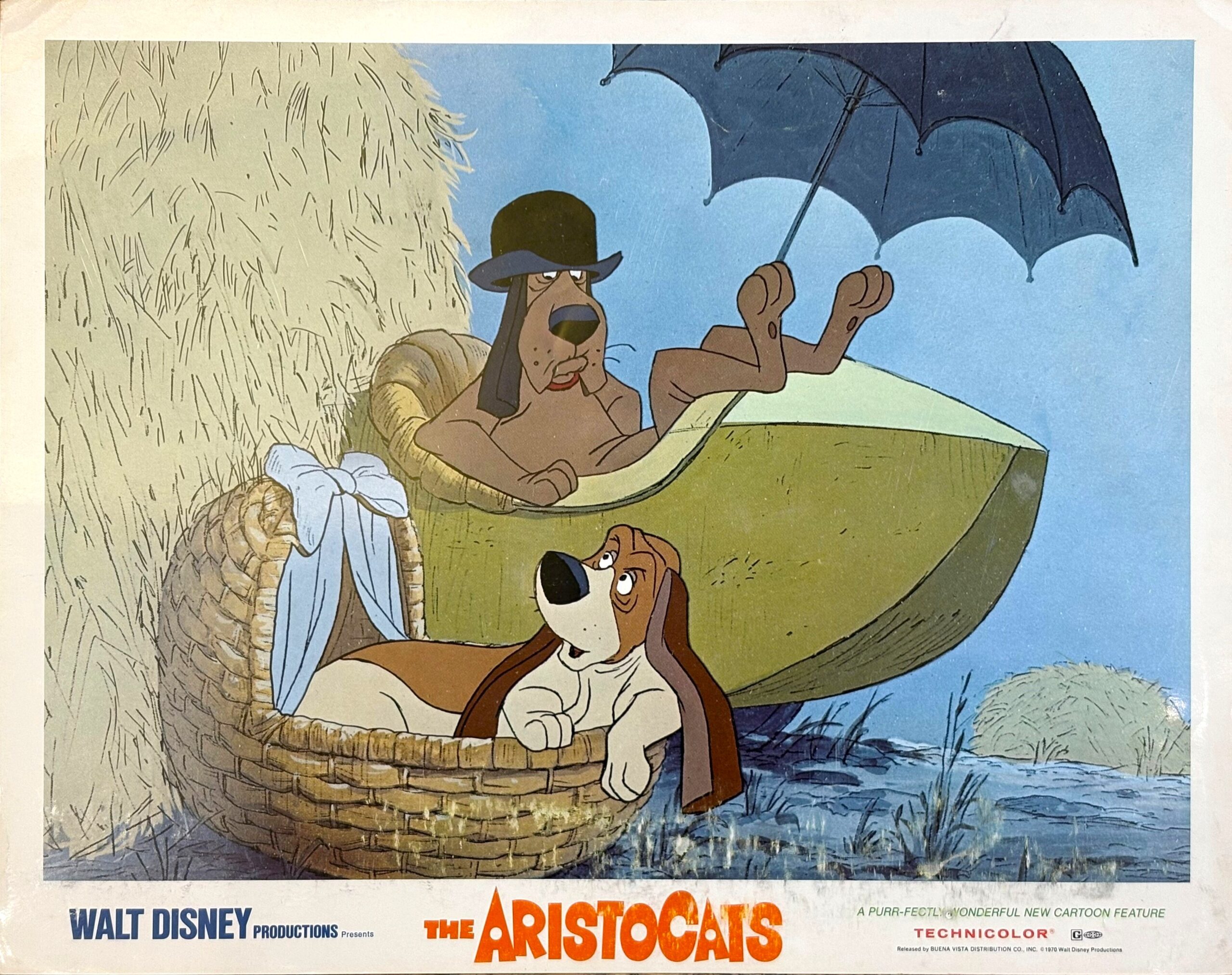 Original vintage cinema lobby card movie poster for Disney's The Aristocats