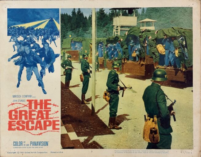 Original vintage cinema lobby card movie poster for The Great Escape