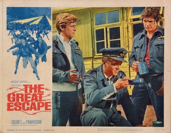 Original vintage cinema lobby card movie poster for The Great Escape