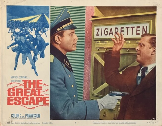 Original vintage cinema lobby card movie poster for The Great Escape