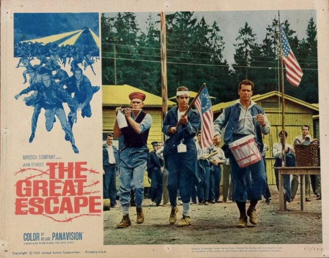 Original vintage cinema lobby card movie poster for The Great Escape