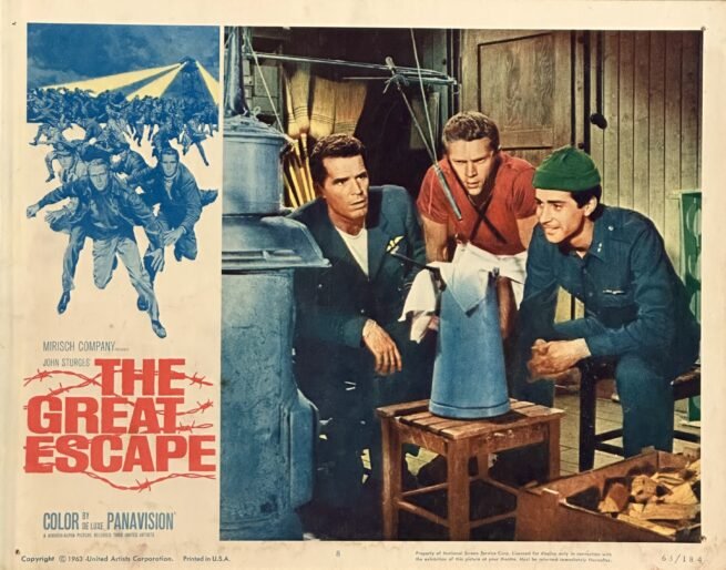 Original vintage cinema lobby card movie poster for The Great Escape