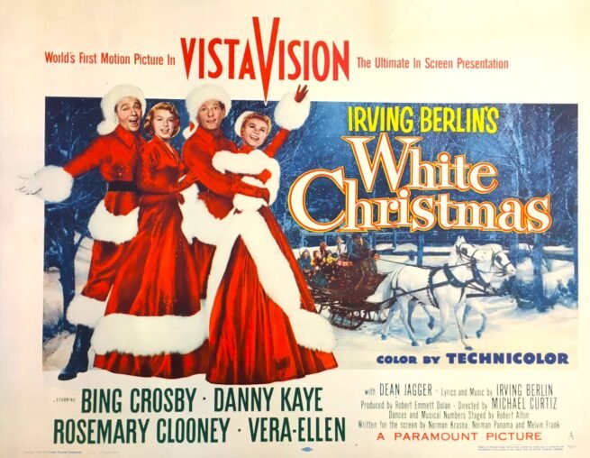 Original vintage US cinema poster for classic movie White Christmas.