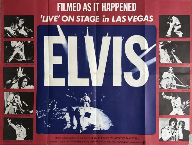 Original vintage cinema movie poster for music documentary Elvis - That's The Way It Is