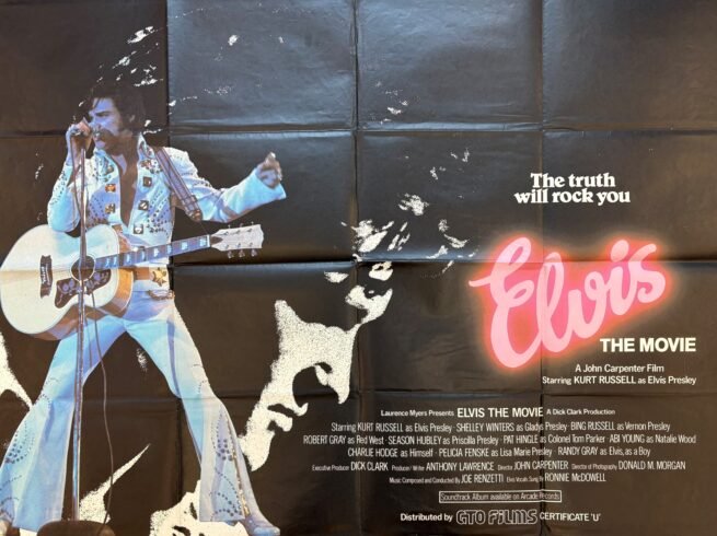 Original cinema movie poster for Elvis The Movie, starring Kurt Russell