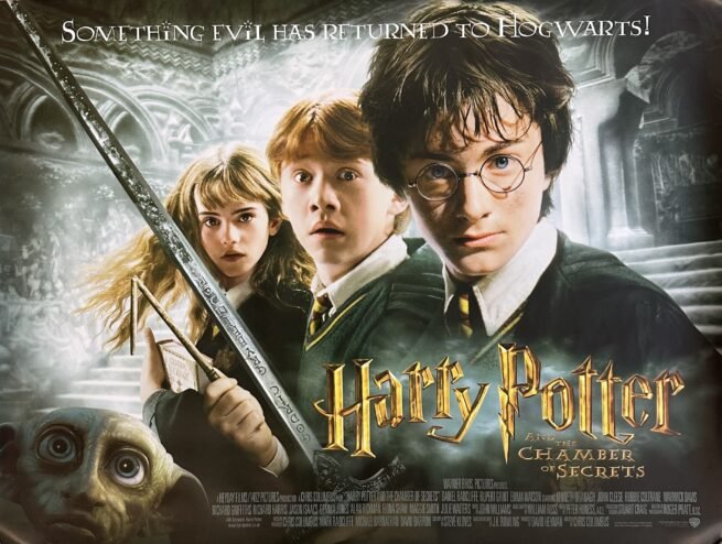 Original cinema movie poster for Harry Potter and the Chamber of Secrets