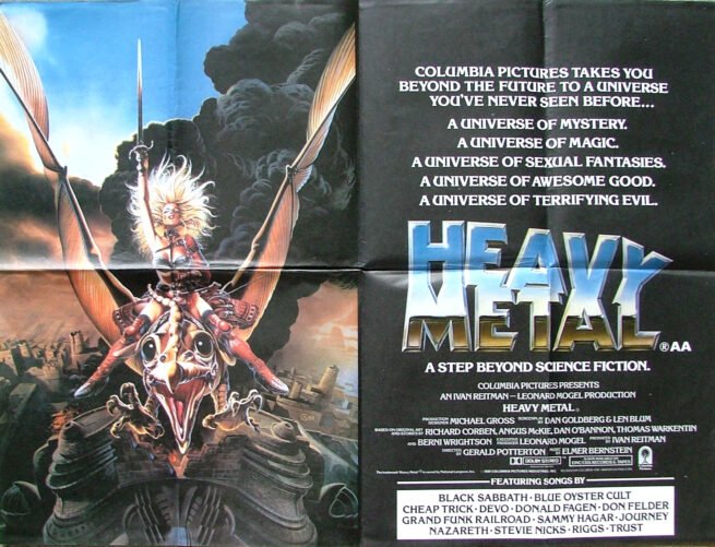 Original cinema movie poster for Heavy Metal