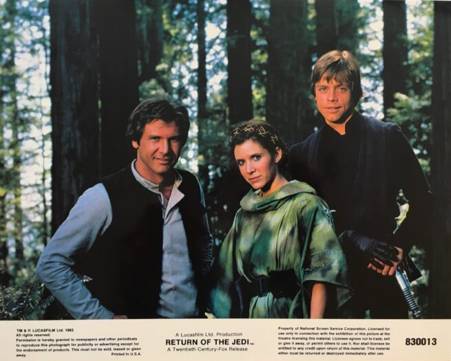 Original mini lobby card for Star Wars Return of the Jedi