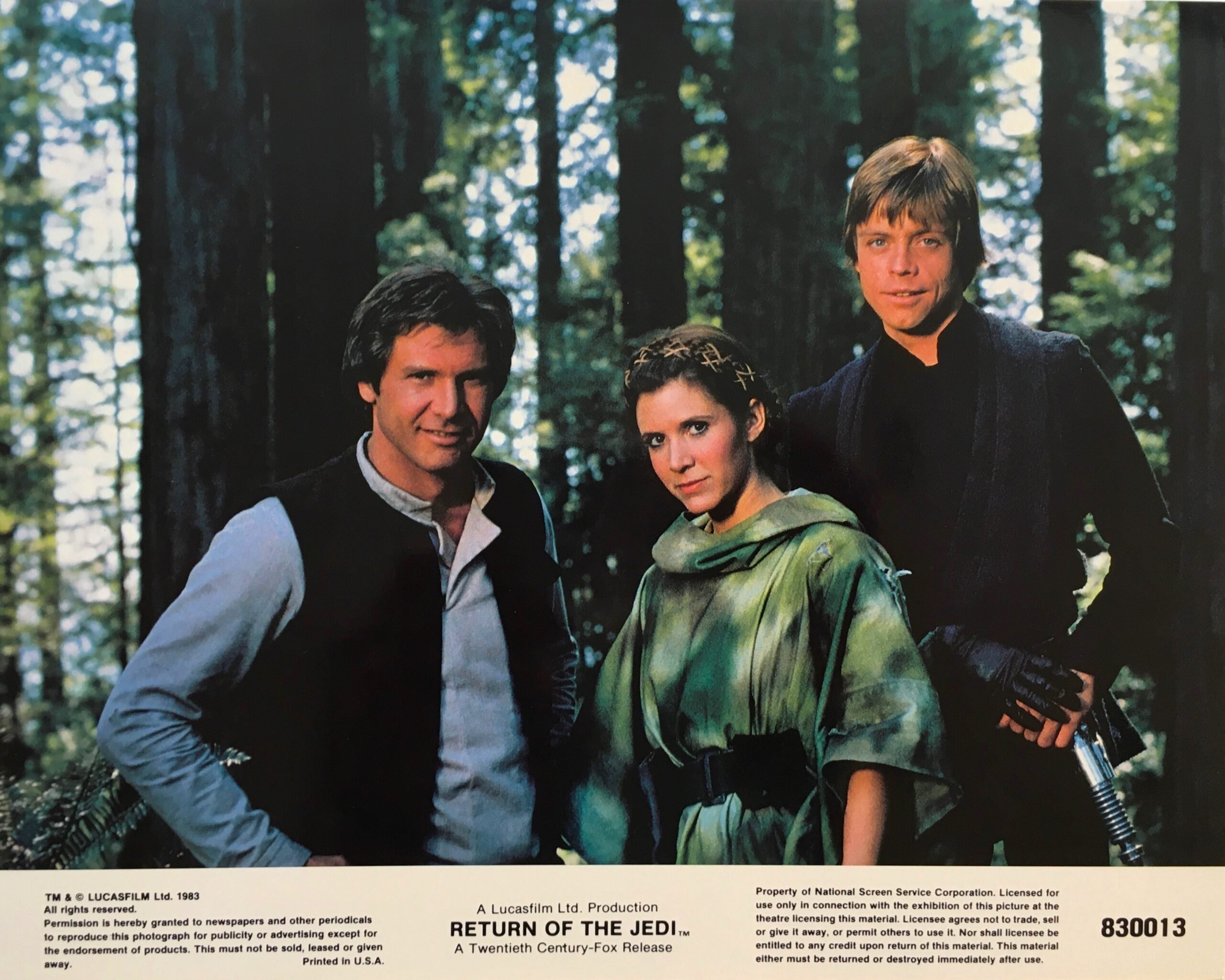 Original mini lobby card for Star Wars Return of the Jedi