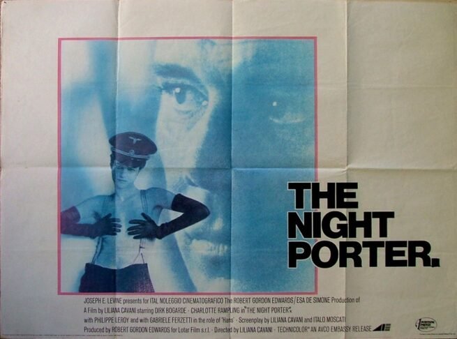 Original vintage cinema movie poster for Dirk Bogarde in The Night Porter