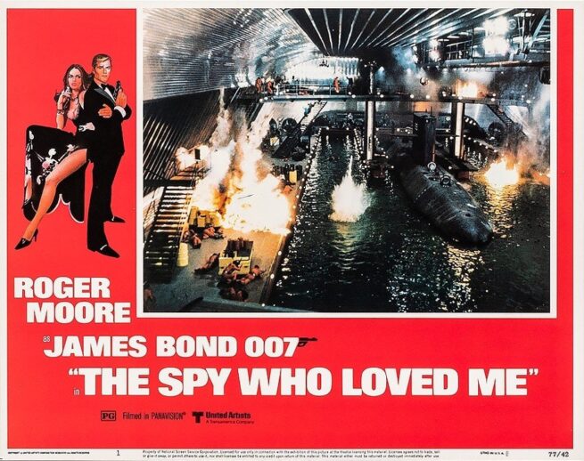 Original cinema lobby card movie poster for James Bond 007 in The Spy Who Loved Me
