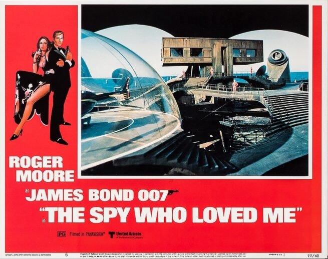 Original cinema lobby card movie poster for James Bond 007 in The Spy Who Loved Me