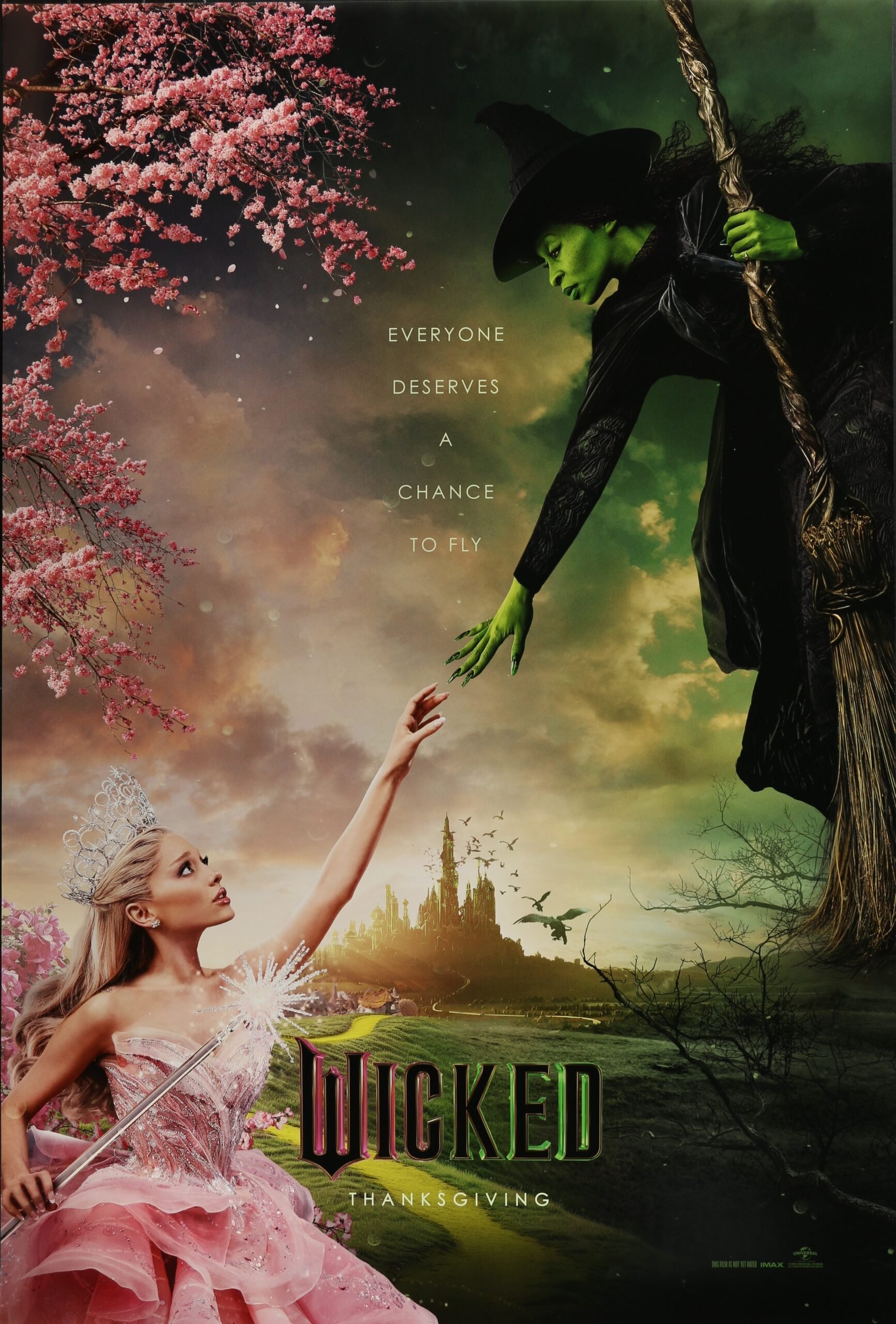 Cinema movie poster for the musical, Wicked